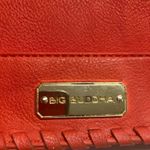 Big Buddha Orange Tote 13X6X13 Bucket Style Woven Tassels Photo 8