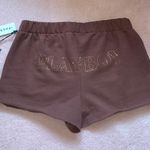 Playboy By PacSun Brown Bunny Thing Sweat Shorts NWT Photo 0