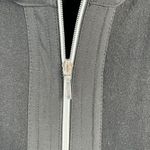 Chico's  Zenergy Size 2 US L 12 Lace Mix Neema Jacket Black Full Zip Knit Stretch Photo 5