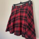SheIn Red Plaid Mini Skirt ~ Lightweight Flannel School Girl ~ Women’s Size M Photo 4