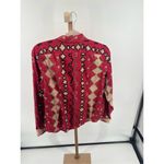 Ralph Lauren Lauren Petite Western Red Blouse Button Size Large Women’s Photo 5