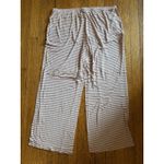 Soma  Pajama Set Womens Large Pink White Stripe Top Pants Soft Stretch Loungewear Photo 7