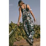 Free People  FP Movement Hot Shot Onesie Printed Evergreen Harem Jumpsuit XS Photo 1