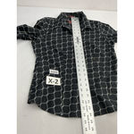 Talbots Womans Petite Long Sleeve Button Down Dress Shirt 8 P Black White Photo 5