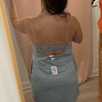 Sky to Moon Linen Strapless Dress Photo 1