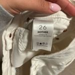 Mother High Waisted Looker Ankle Fray Jeans in Stayin’ Alive White Photo 10