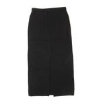 Theory NWT Pull-on Slim Midi in Black Ribbed Felted Wool-Cashmere Skirt P XS Photo 5