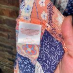 Faded Glory  Tiered Keyhole Tassel Tie Patchwork Print Mini Dress Size Small Photo 4