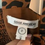 Good American Leopard Button Cropped Tank Blouse 2 Photo 3