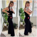 SPANXsmooth PerfectFit Ponte Flare Pants in Classic Black Size Medium Photo 11