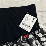 Free People Movement NWT Carpe Diem Floral Athletic Shorts XL 2.5” Black White Photo 3