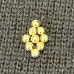 Talbots Merino Wool Black Button Cardigan with Gold Beaded Embellishments size L Photo 12