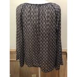 TCEC  ~ Long Sleeve Blouse  ~ Size Small ~ Blue ~ Flare Sleeve ~ Shear Photo 5