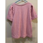 Talbots Pink Textured Knit Puff Sleeve Crewneck Sweater Top Sweatshirt Size 1X Photo 3
