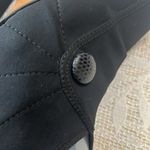 PREVATA Made in Italy‎ Black Stretch Fabric Leather Trim Kitten Heels Size 8.5 Photo 5