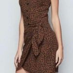 Good American  Faux Wrap Mini Skirt - Chia Leopard - 5 (2XL) Photo 6