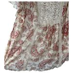 Denim & Supply Ralph Lauren Cream Sheer Lace Floral Boho Cottage Blouse Medium Photo 3