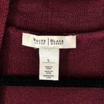 White House | Black Market  Womens Cardigan Duster Sweater Open Front Burgundy L Photo 3