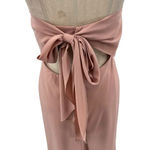 Jenny Yoo Kylie Tie Back Strapless Gown Maxi Dress Pink Size 10 Photo 8