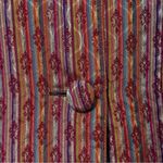 Coldwater Creek  Brocade Striped Button Front Jacket Maroon Red‎ Purple  Large Photo 2