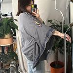 Johnny Was  Embroidered Boho Poncho Top Gray Size Medium Photo 3