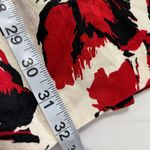 Esley Anthropologie Floral Cotton A-Line Sleeveless Dress Red Size Medium Photo 5