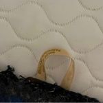 Free People Wool Blend Top Short Sleeve Womens M Blue Black Gray Stripes Boho Photo 7