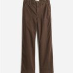 Madewell  Low-Slung Baggy Utility Pants Womens 26 Chocolate Brown Wide Leg Drapey Photo 5