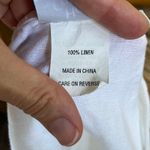 Hot Cotton Women's White 100% Linen Sleeveless Top Size M Size M Photo 4