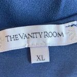The Vanity Room Blue Dress Scalloped Hem Nordstrom XL Extra Large Mini Cocktail Photo 6
