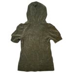 Juicy Couture VTG  S Hoodie Track Jacket Terry Cloth Puff Short Sleeve Green Y2K Photo 2