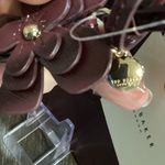 Ted Baker Burgundy The Icon Tote Bag with Flower Charm Photo 4