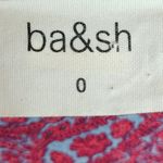 Ba&sh USSO FRAMBOISE MIXED PRINT HI LOW RUFFLE DRESS FRAMBOISE 0 USA 4 Photo 12