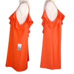 Felicity & Coco Isabella Ruffle Trim Dress XL Slipdress Fire Coral New Orange Photo 3