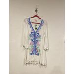 Lilly Pulitzer  Tavvy Coverup Womens Small Tansy Resort Palm Embroidered Beach Sw Photo 1