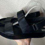 Vince  Marett black leather platform sandals WOMENS 7 Photo 0