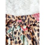 90’s Cheetah Print & Roses Tiered Skirt Brown Size M Photo 7