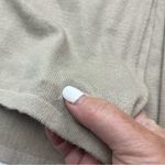 Peruvian Connection Open Front Cardigan Sweater Tan Medium Long Sleeve *FLAWED Photo 6