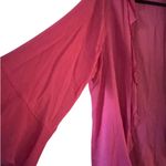 April Cornell Woman Pink Ruffled Lightweight Kimono/Cardigan Photo 3