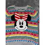 Disney Store Minnie Mouse Holiday Sweater Womens Christmas Sz XL Photo 1