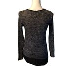 Simply Vera Vera Wang Blouse Womens XS Used Black Gray Photo 13
