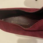 BCBGeneration  Burgundy Red Suede Heeled Pumps Bootie Shoe Size 9.5 Photo 5