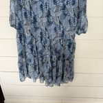 Joie  Women’s XXL Blue Paisley Patterned Midi Chiffon Dress Photo 1