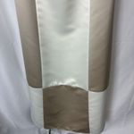 Jessica McClintock  Size 4 Strapless Y2K Prom Dress Colorblock Formal Beige White Photo 2