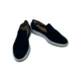 Aquatalia ‎ Slip On Sneakers Loafer Lug Sole Leather Suede Black Size US 9 Photo 3