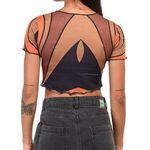 Daisy Street Patterned Crop Top Size 6 New Photo 3