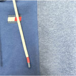 Tommy Hilfiger  womens size small Navy Blue Color Block Cropped fleece Hoodie Photo 3