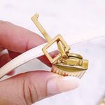 Tom Ford Authentic Patent Ivory & Gold Padlock Anklet / Ankle Bracelet Photo 9