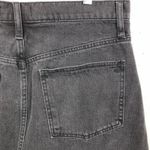 Madewell  Rigid Denim A-Line Mini Skirt Cutout Edition Lunar Wash Black Size 31 Photo 10