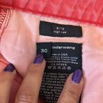 Alexander Wang  Bite Red Denim High Rise Shorts Photo 8